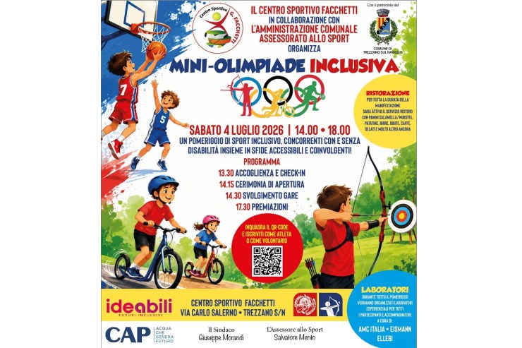 2a edizione per la Mini-Olimpiade&nbsp;Inclusiva